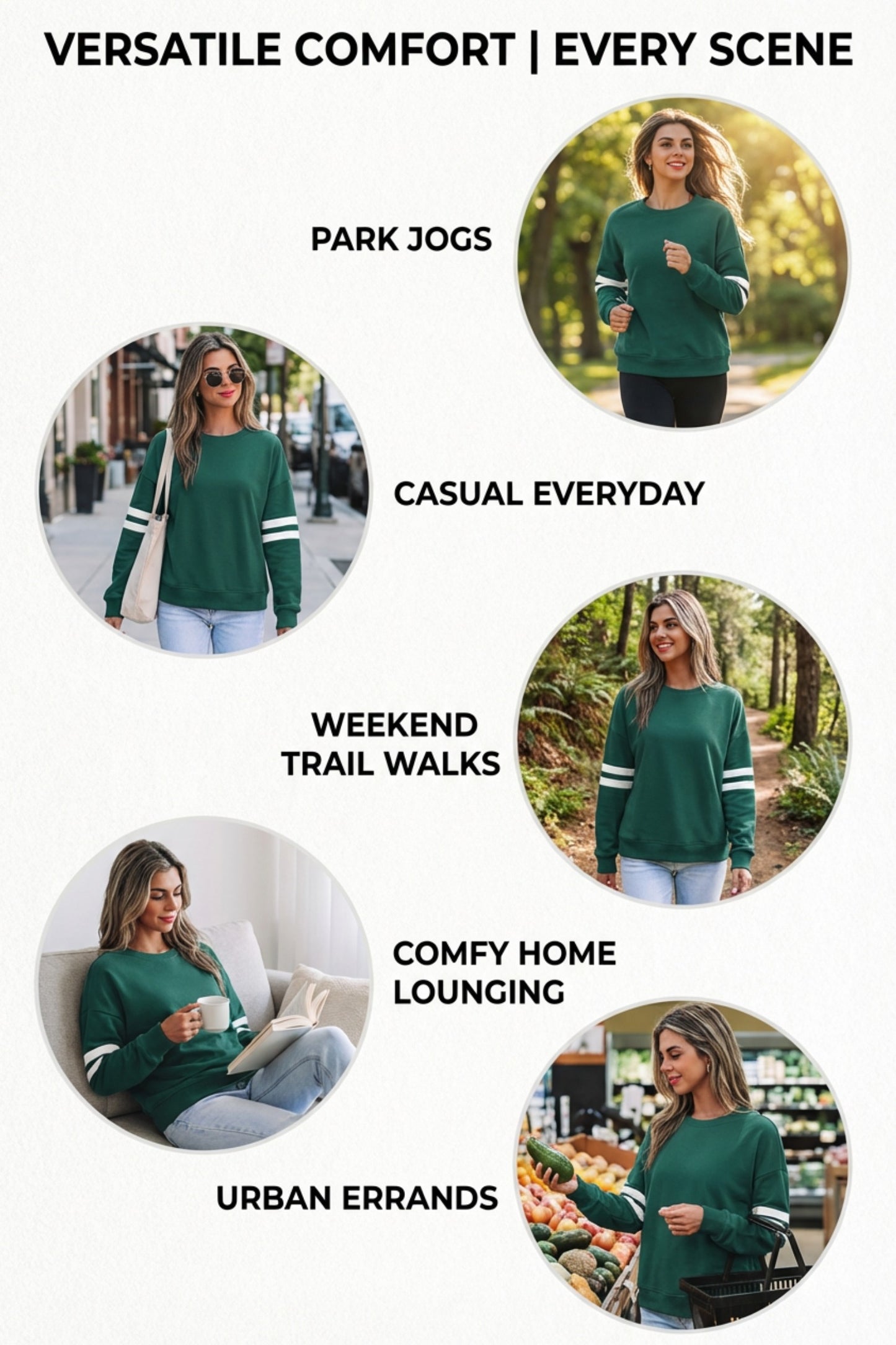 Orange Varsity Striped Detail Drop Shoulder Oversized Sweatshirt