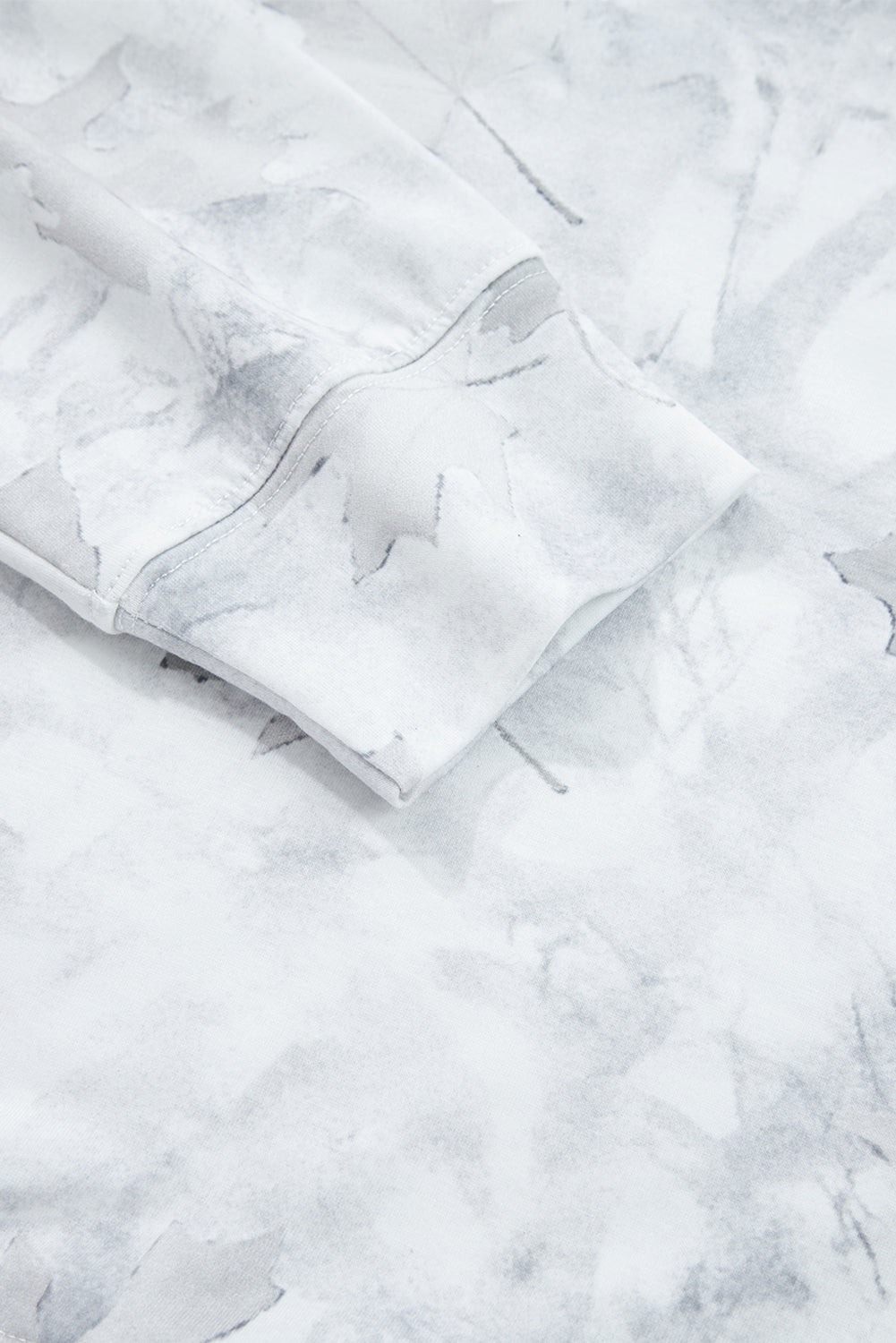 Beige Camo Print Pullover Top and Elastic Waist Casual Short Set