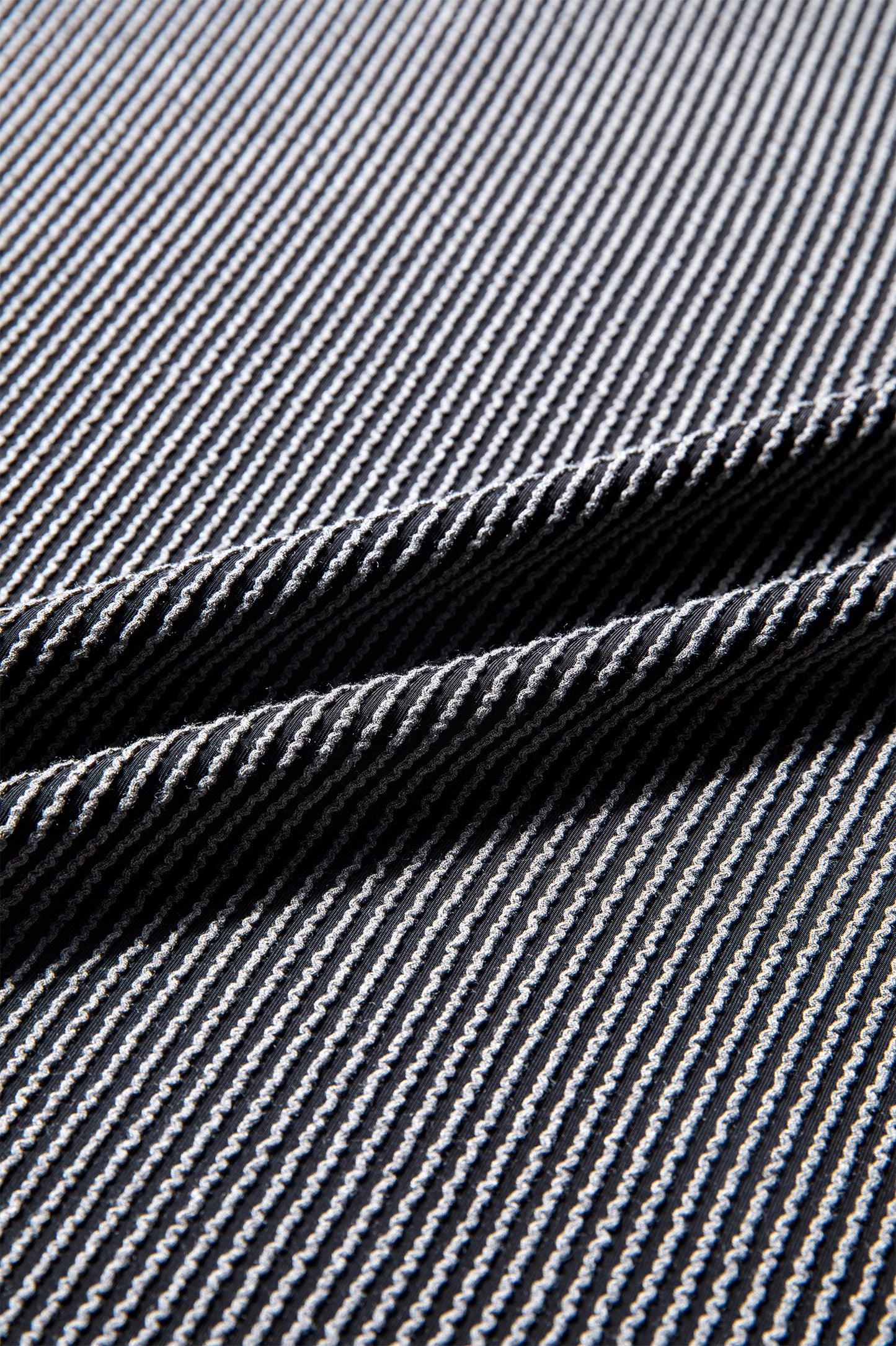 Black Twist Ribbed Exposed Seam Detail Long Sleeve Loose Top