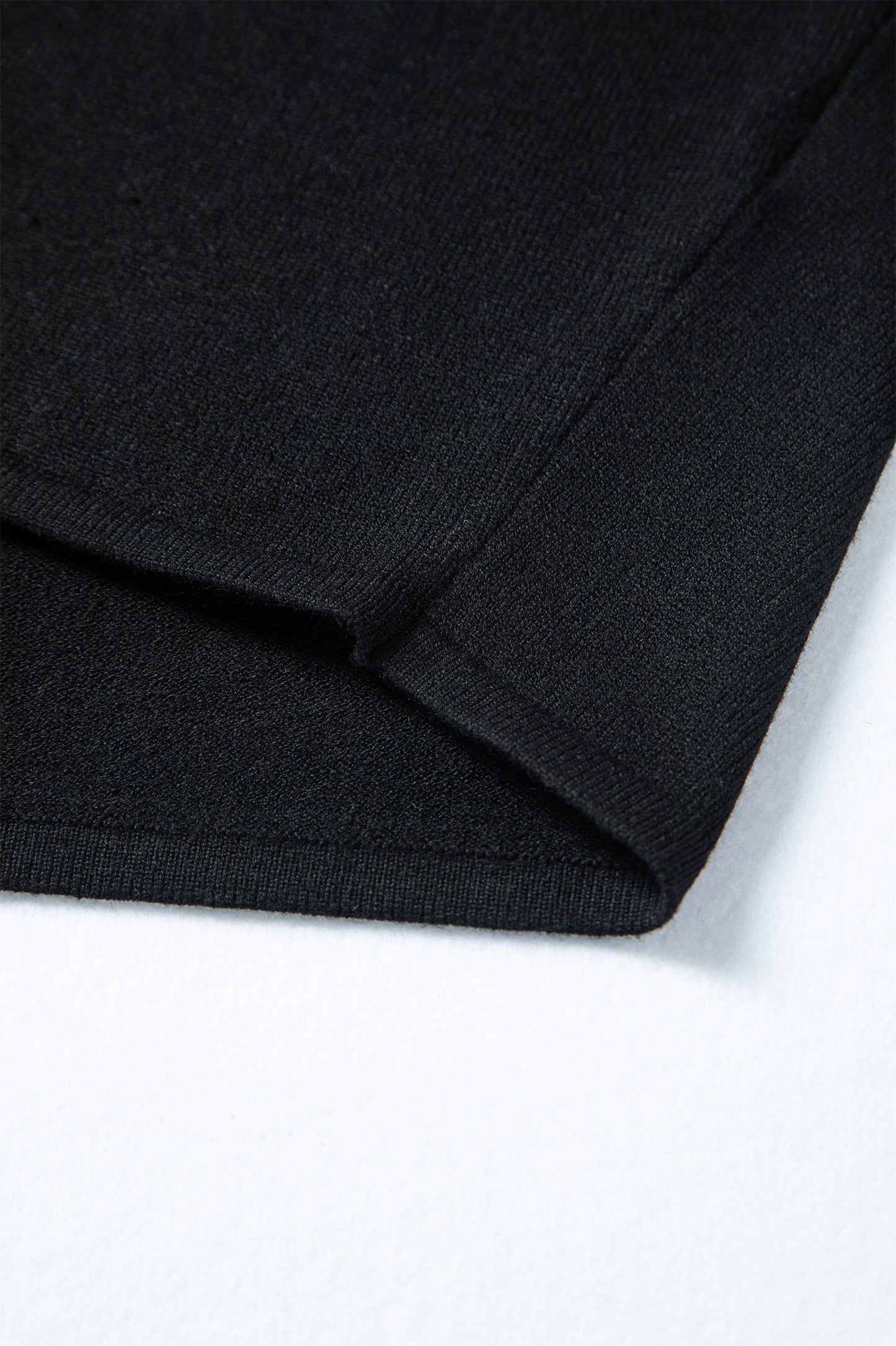 Black Asymmetric Neck Batwing Sleeve Shift Mini Sweater Dress