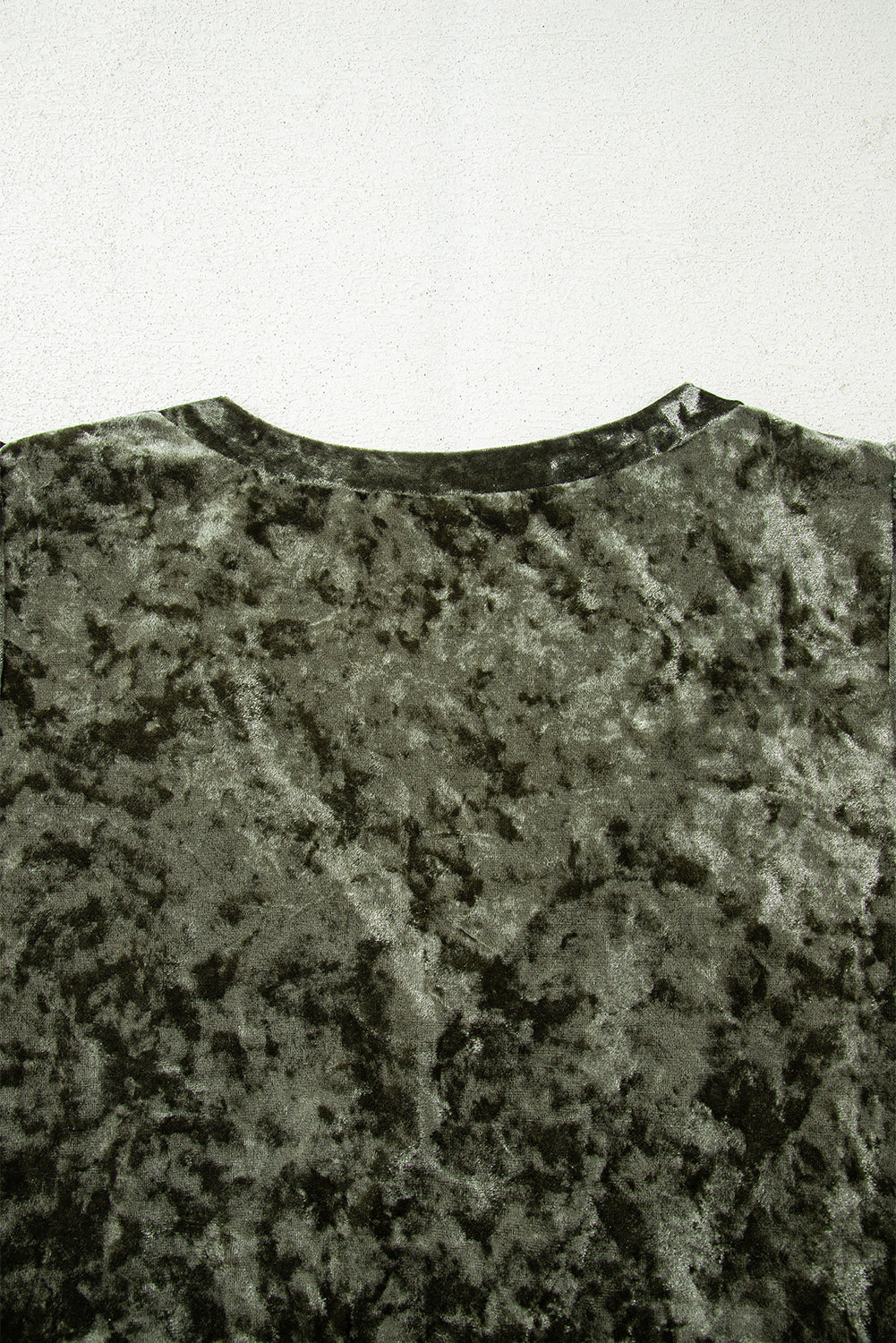 Coffee Plus Size Velvet Babydoll Mini Dress with Puff Sleeve