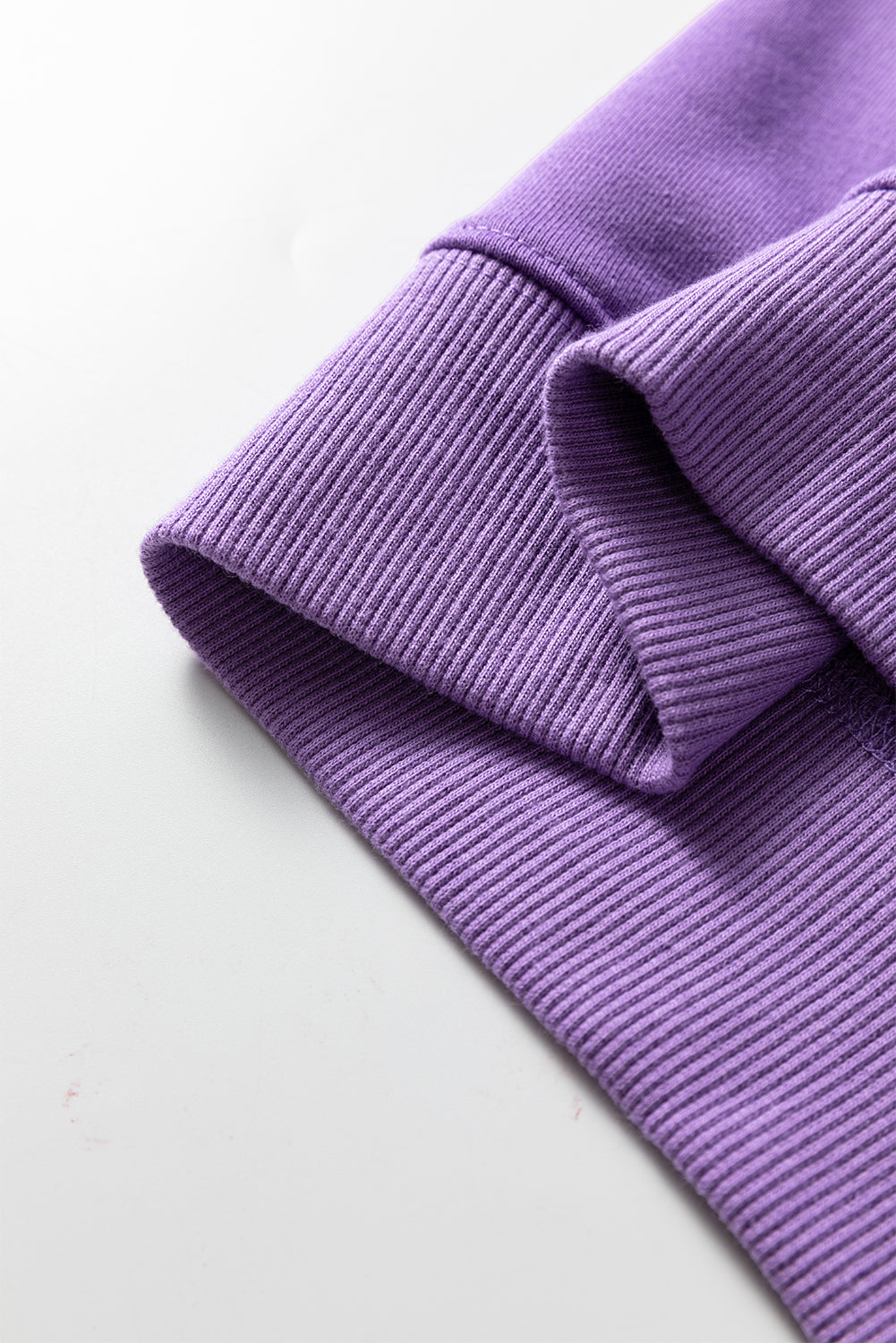 Wisteria Solid Color Collared Pullover and Central Seam Pants Set