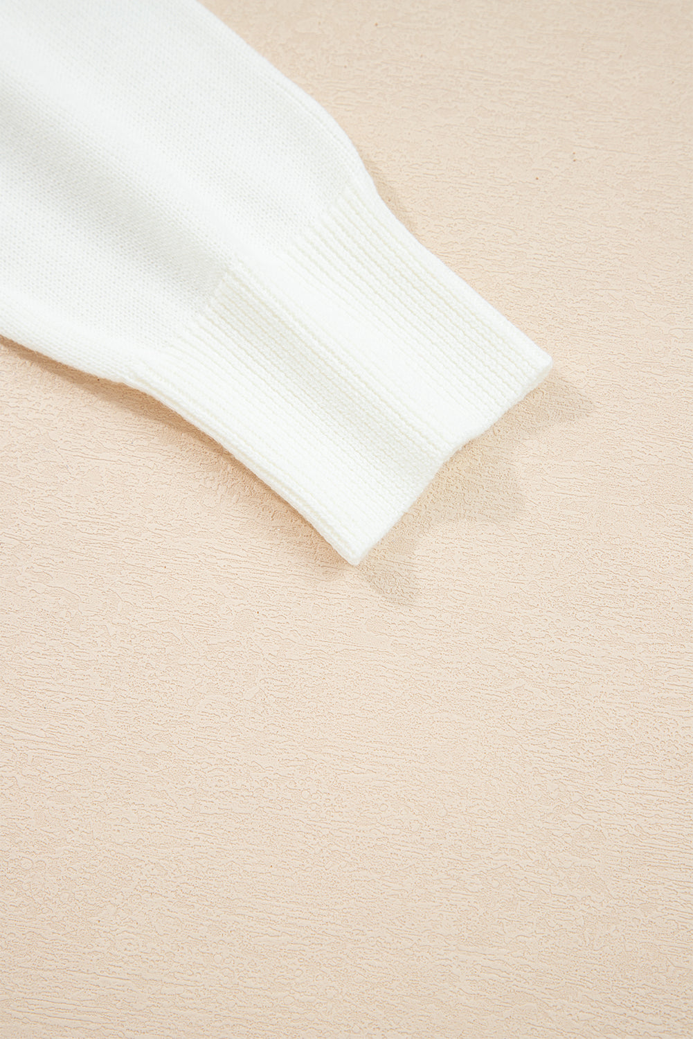 White Sequined GAME DAY Graphic Round Neck Sweater