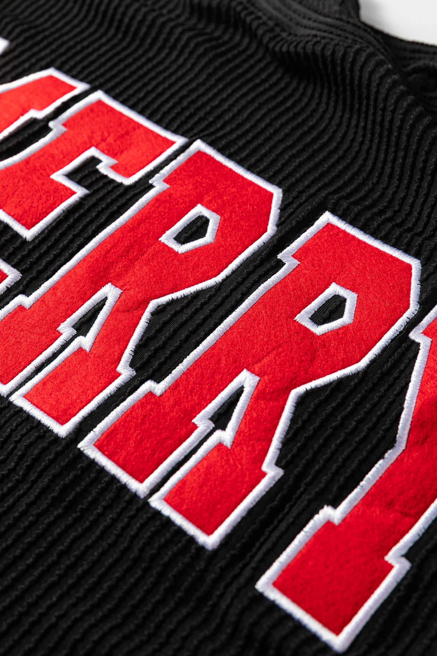 Blackish Green Twisted Rib Outlined Merry Letter Graphic Loose Long Sleeve Top