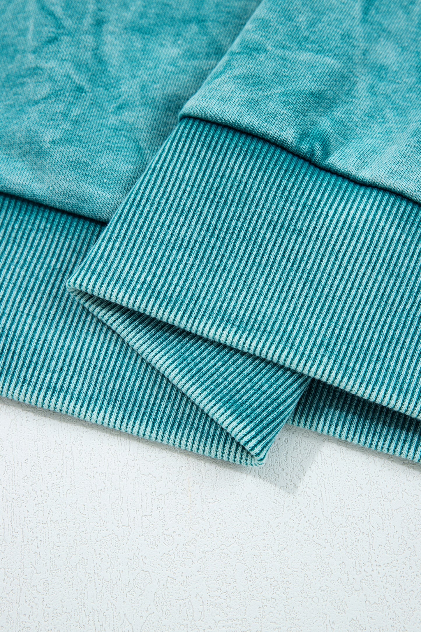 DUNE saved by grace Letter Embroidery Mineral Wash Loose Sweatshirt