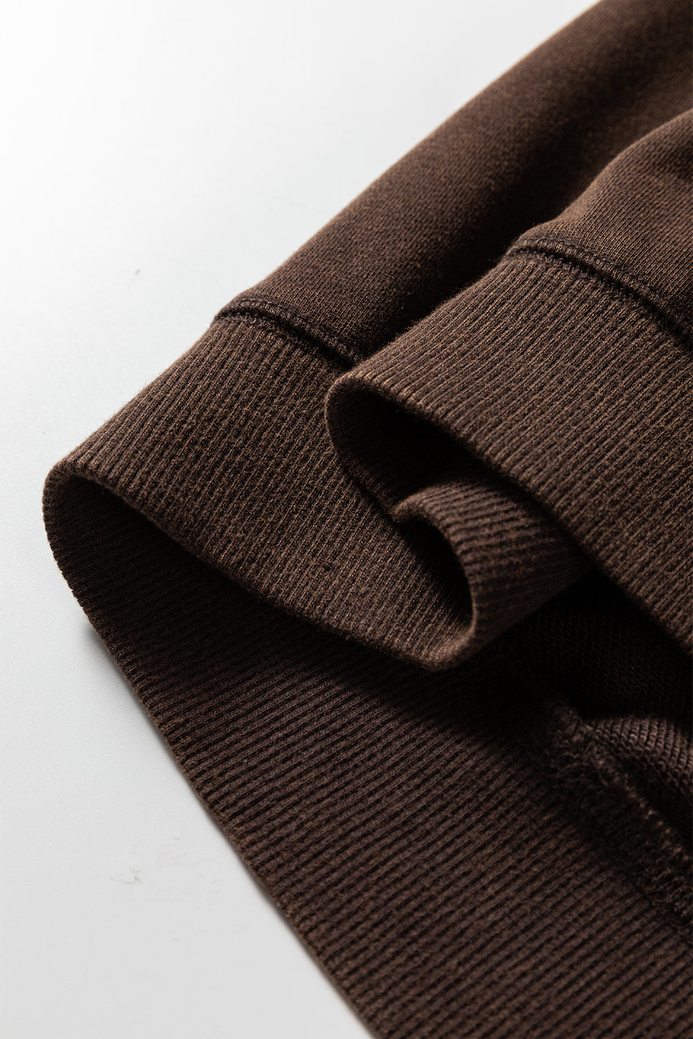 Coffee Button Front V Neck Casual Cardigan