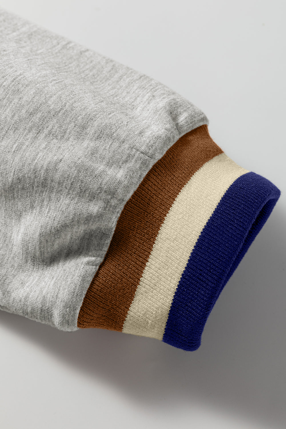 Black Striped Patchwork Quarter Zip Pullover Loose Pant Set