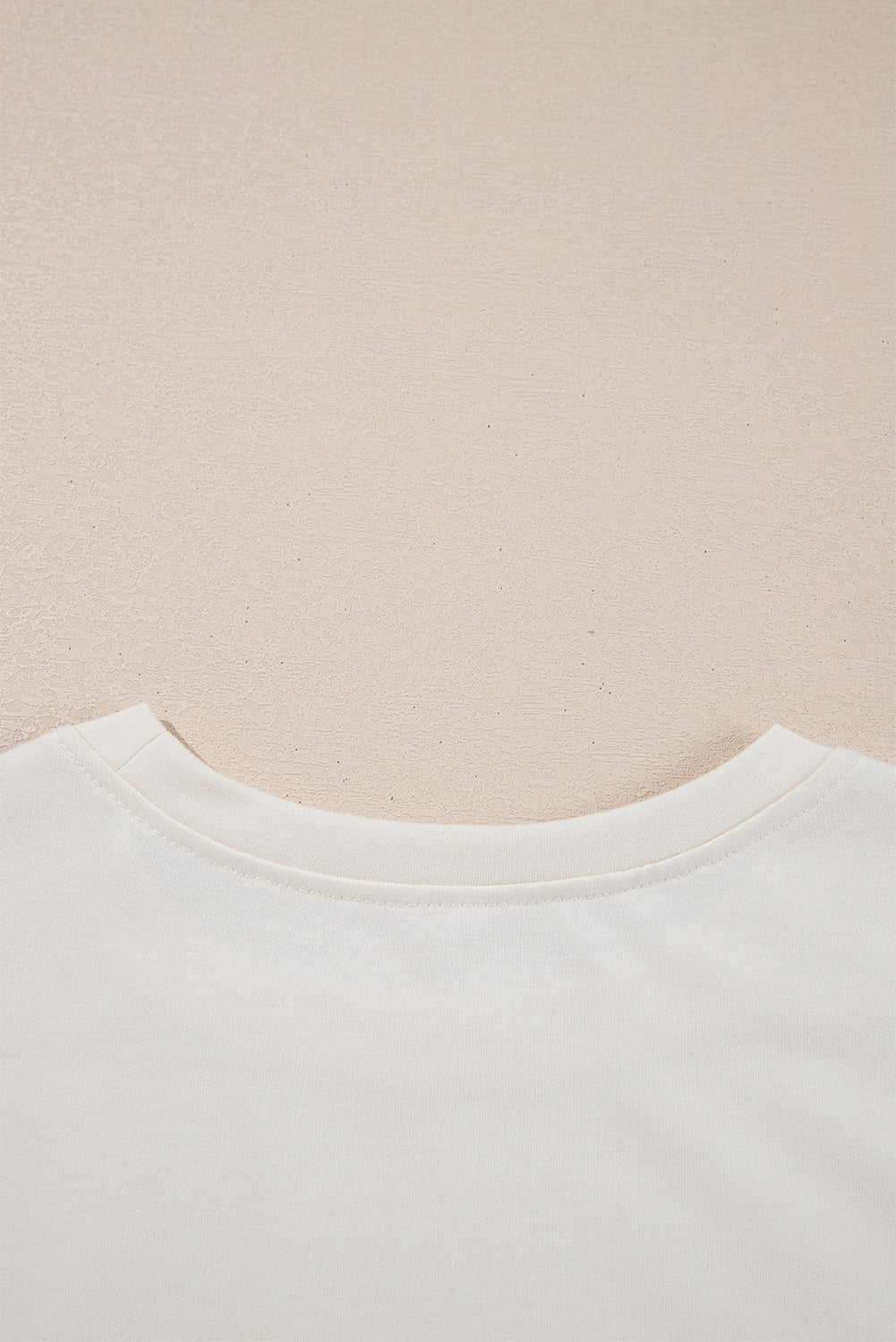 Beige 2pcs Cropped Tee and Ruffle High Waist Skort Set