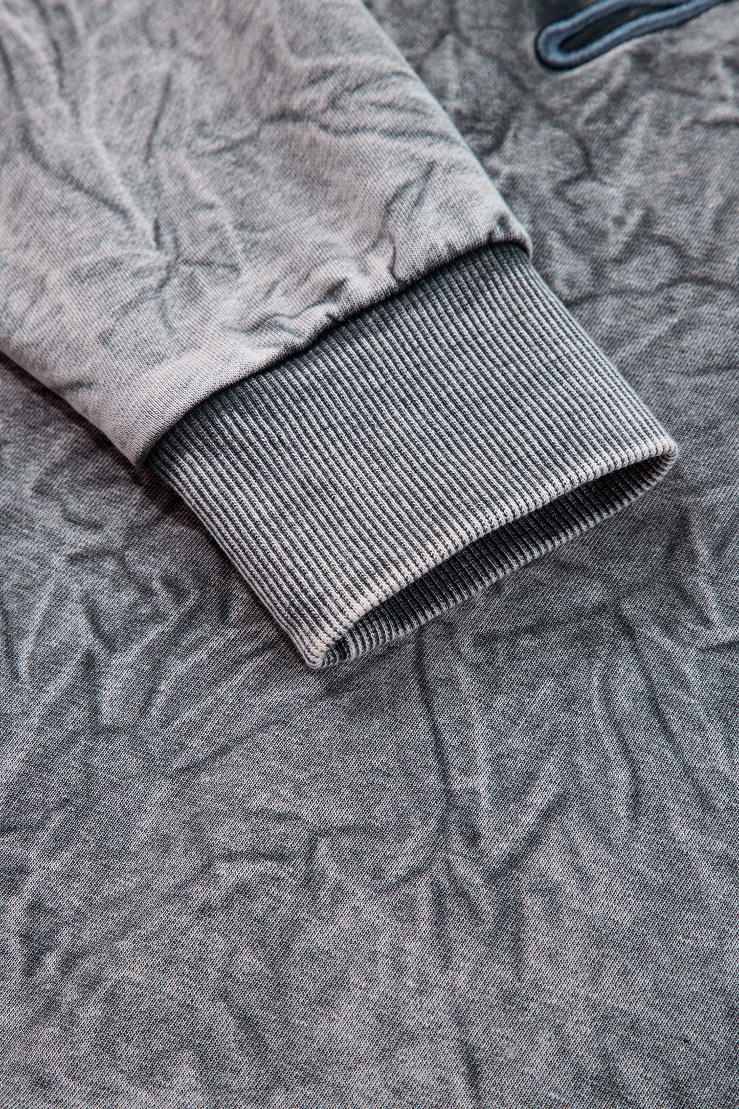 DUNE saved by grace Letter Embroidery Mineral Wash Loose Sweatshirt