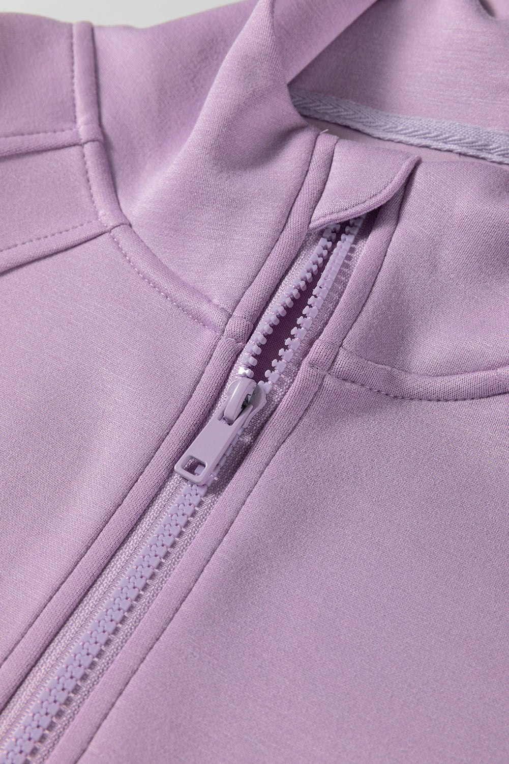 Beau Blue Half Zip Thumbhole Sleeve Hoodie Active Pants 2pcs Outfit