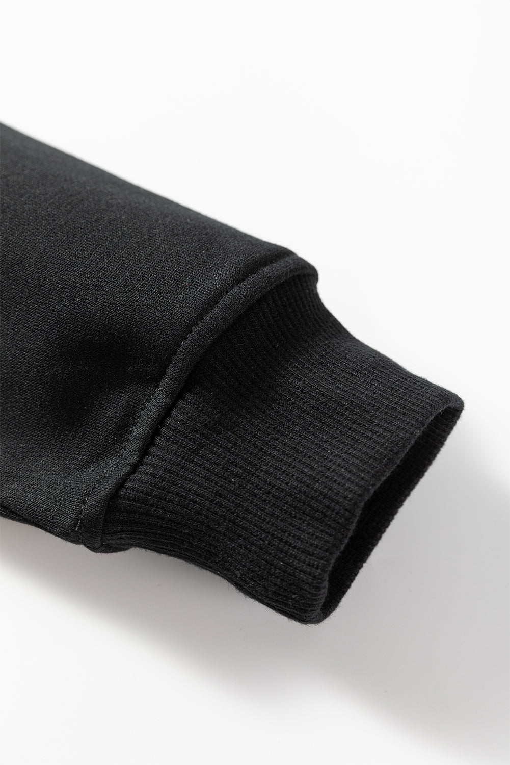 Dark Green Contrast Piping Crewneck Pullover Mini Skirt Set