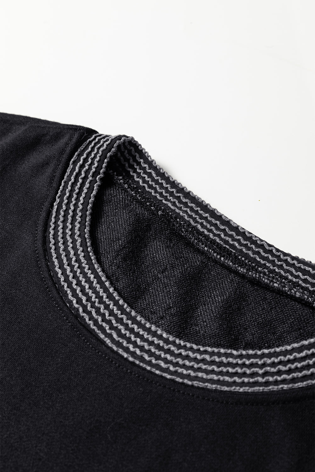 Black Halloween Rhinestone Pumpkin Face Contrast Ribbed Long Sleeve Patchwork Top