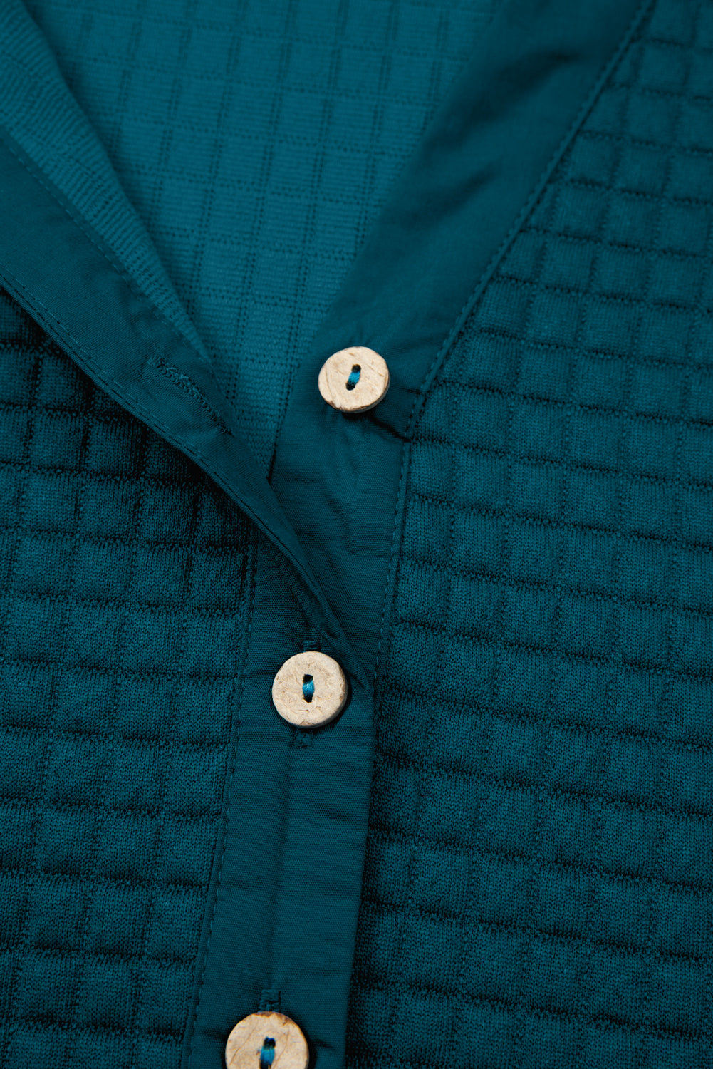 Skobeloff Waffled Textured Raw Edge Patchwork 2pcs Loose Pant Set